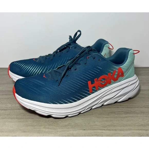 Hoka ONE ONE Rincon 3 MENS Running Shoe Blue Orange Size 12